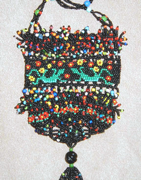 Detail of Beaded Lizard Bag