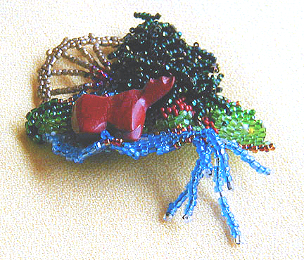 Detail of Bear Fetish Pin
