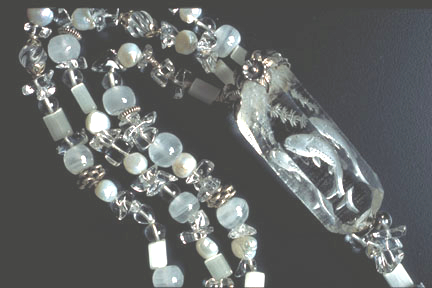 Detail of Catfish Crystal Necklace