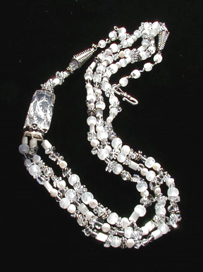 Internally Carved Koi Necklace