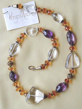 Amethyst Citrine Necklace