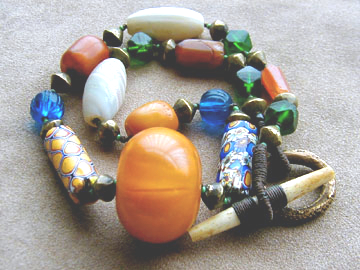 Detail of Copal Necklace