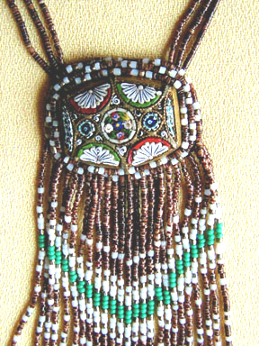 Detail of Mosaic Hexagon Necklace