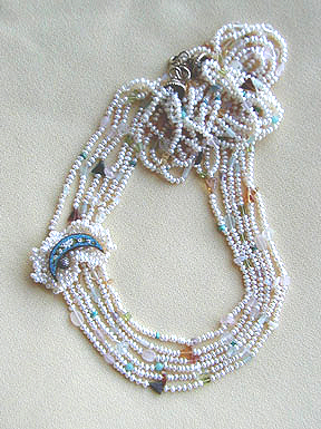 Mosaic Moon Necklace