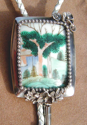 Detail of Pine Sherd Bola