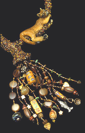 Detail of Mountain Lion Necklace