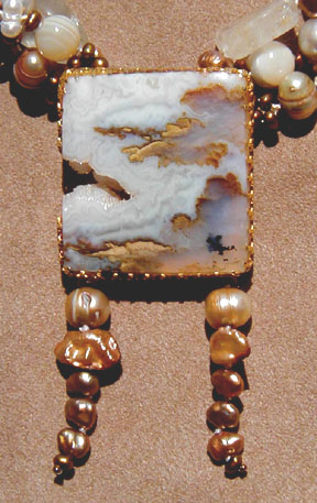 Detail of Stormy Seas Necklace