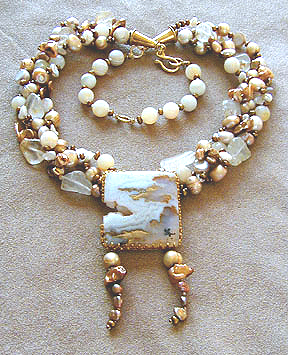 Detail of Stormy Seas Necklace