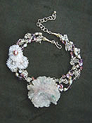 Amethyst Rosette Necklace