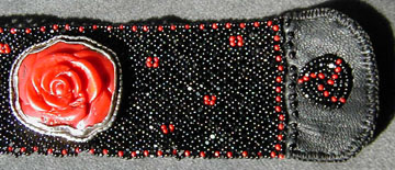 Detail of Coral Flower Bracelet