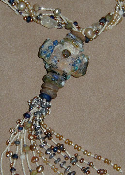 Detail of Eternity Crosses Time Necklace