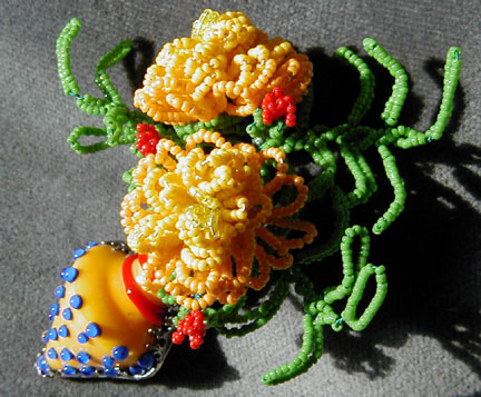 Detail of Marigold Vessel Pin