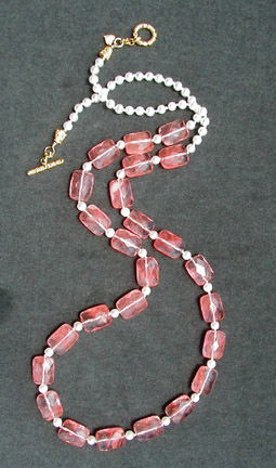 Cherry Quartz Necklace