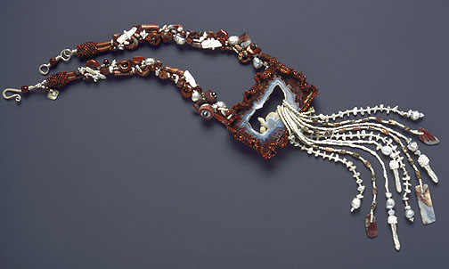 Fortification Agate Necklace