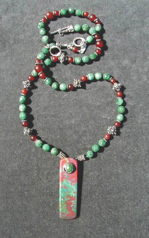 Heliotrope Pendant Necklace