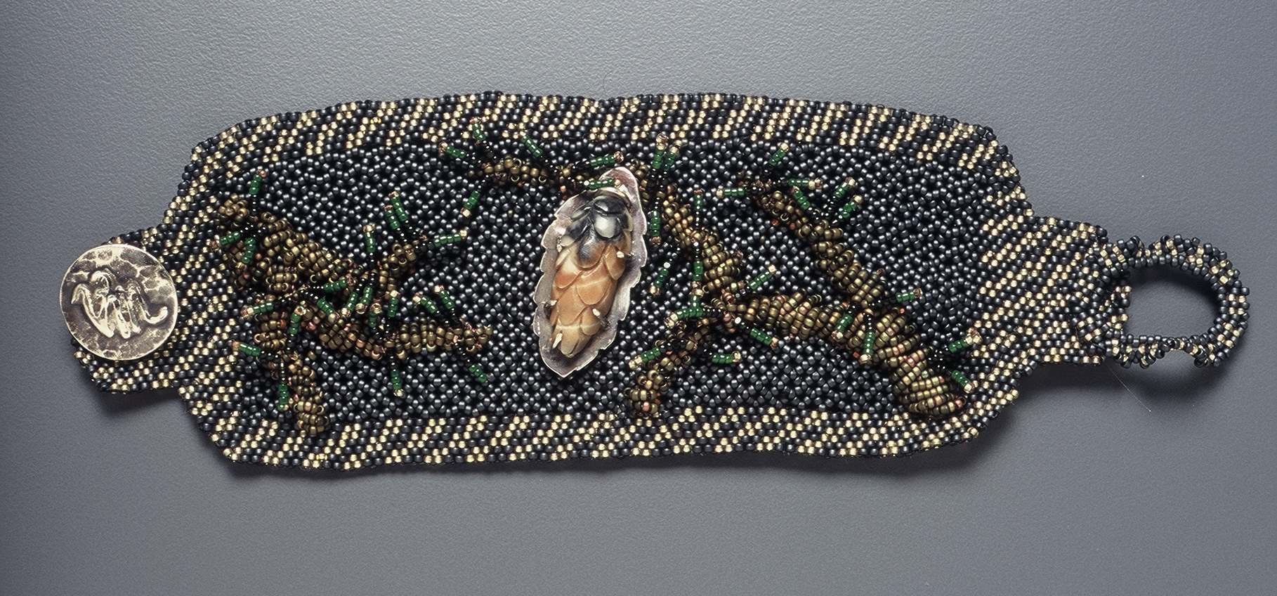 Detail of Pine Cone Bracelet