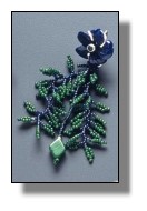 Lapis Flower Earrings