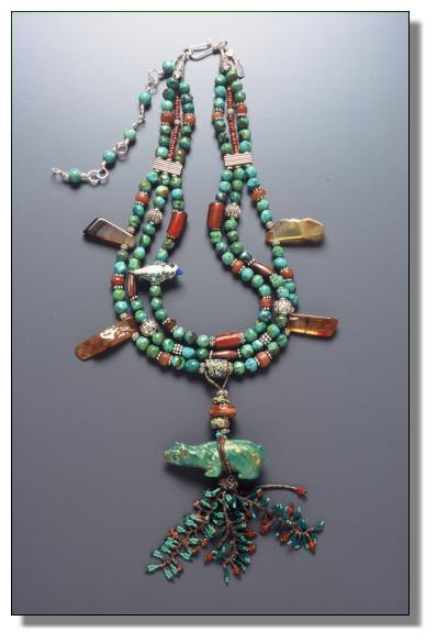 Peeking Bear Necklace