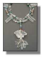 Selenite Bobcat Necklace