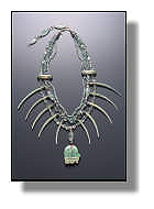 Amazonite Medicine Bear Necklace