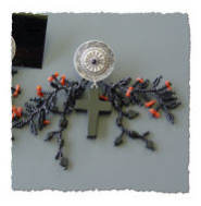 Black Cross Earrings