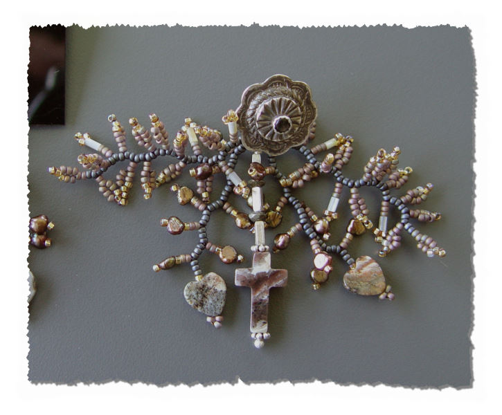 Jasper Cross Earrings