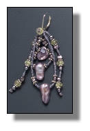 Lavender and Lime Earrings