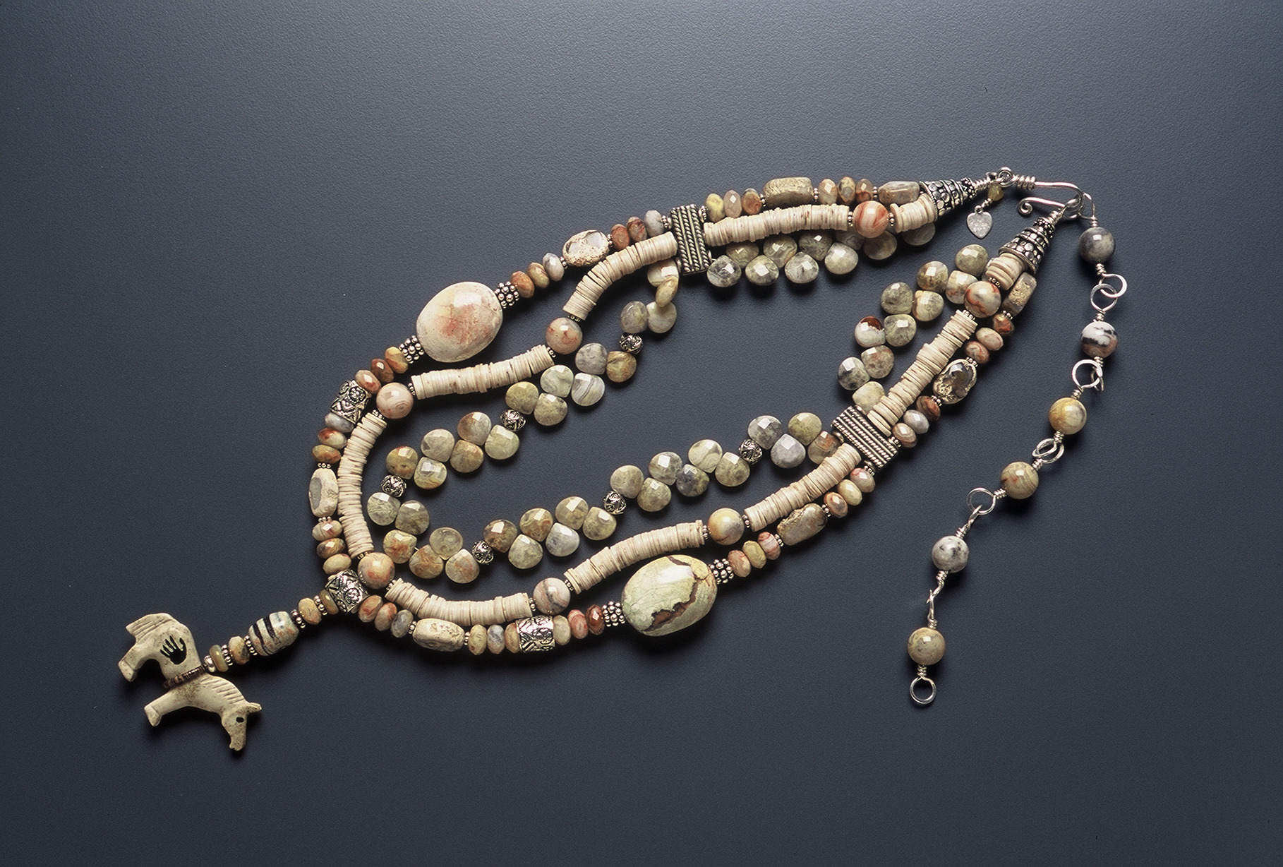 Detail of Painted Pony Necklace