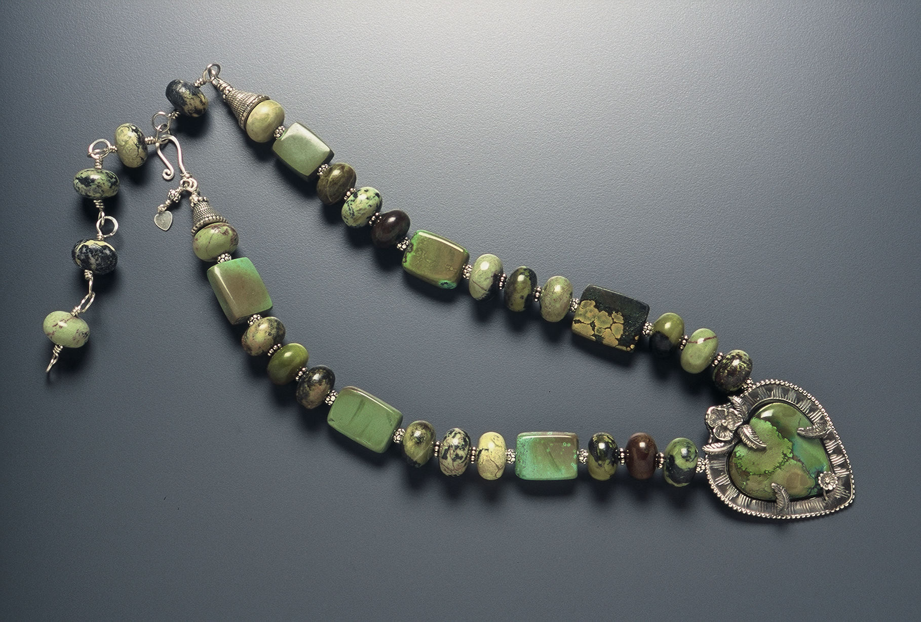 Detail of NRadiant Heart Necklace