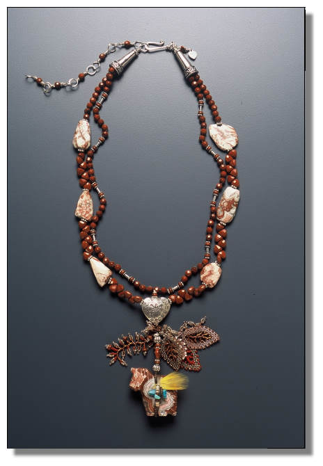 Red Spirit Pony Necklace