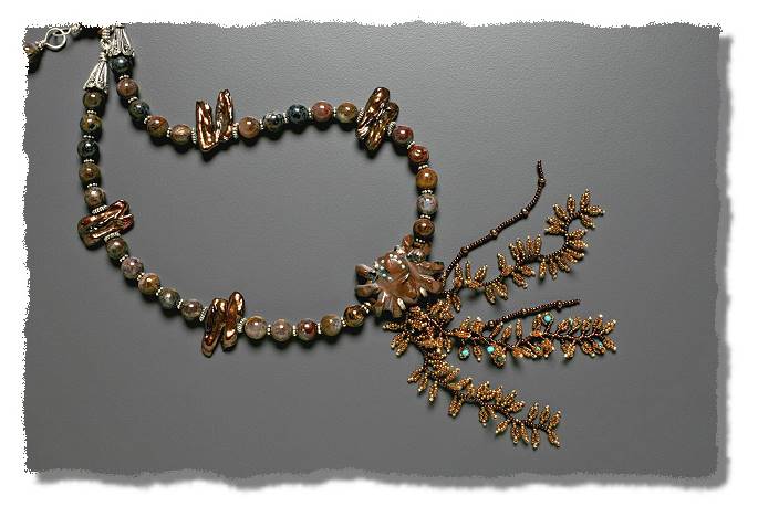 Brown Haired Girl Necklace