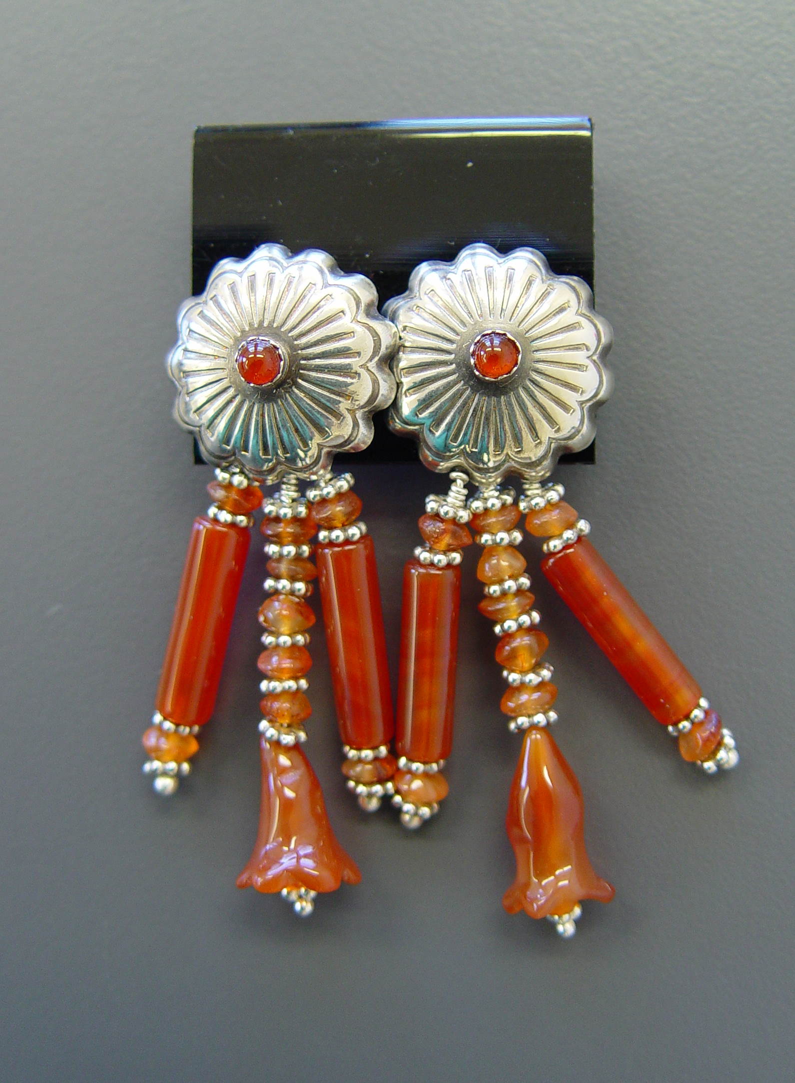 Detail of Carnelian Earrings
