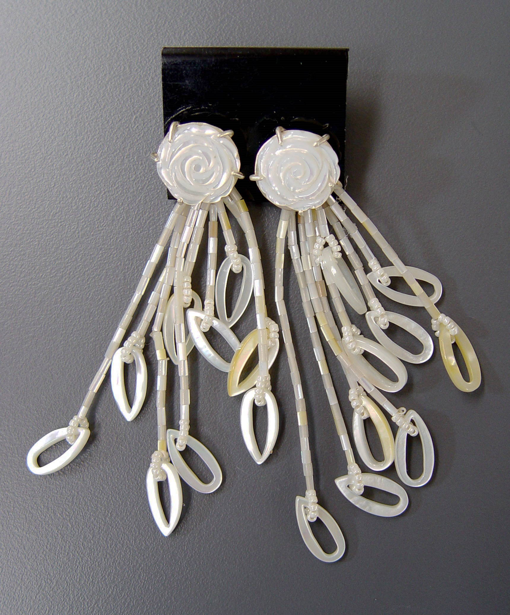 Detail of Mother of Pearl Earrings