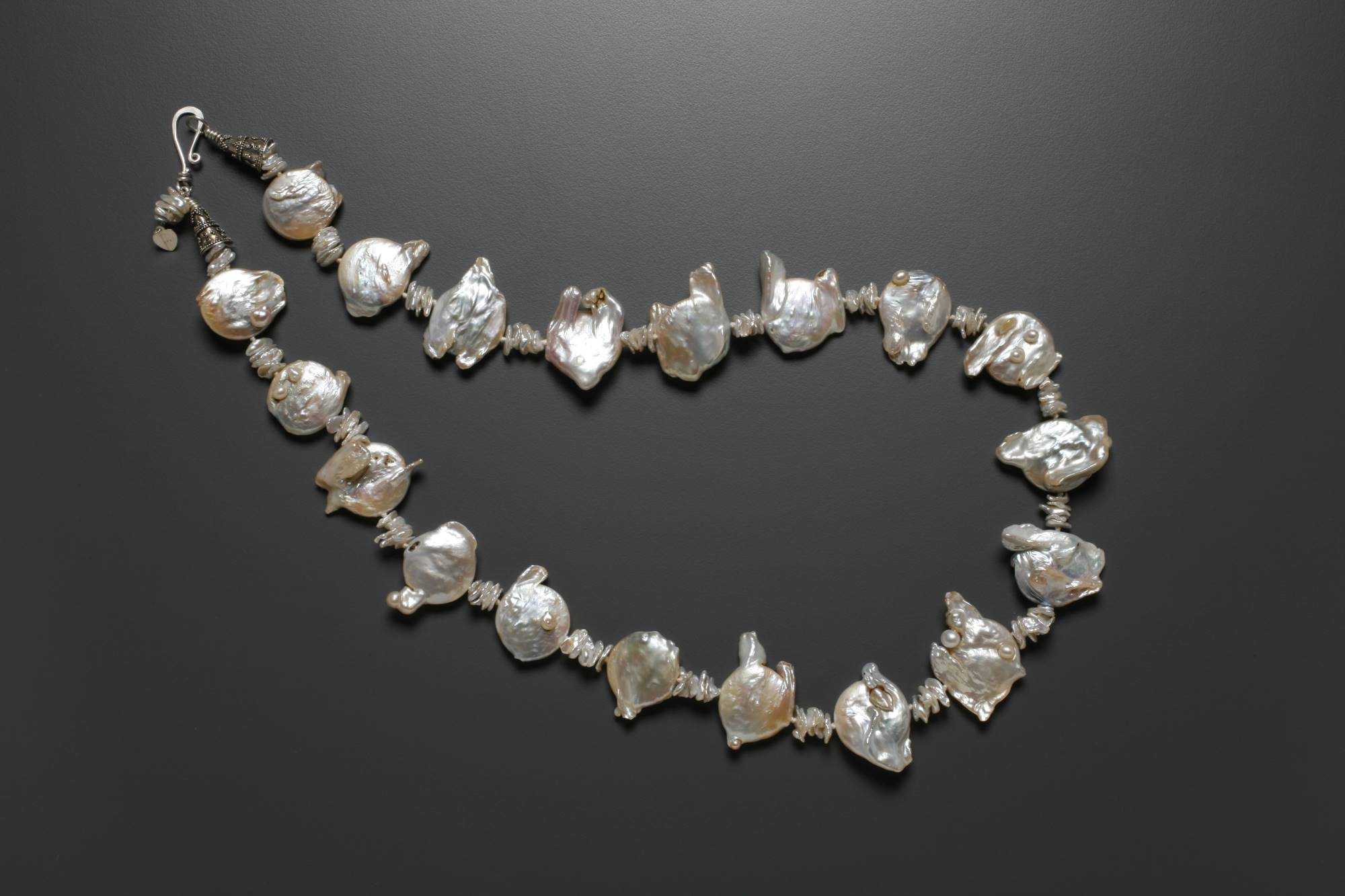 Detail of Fishy Pearls Necklace