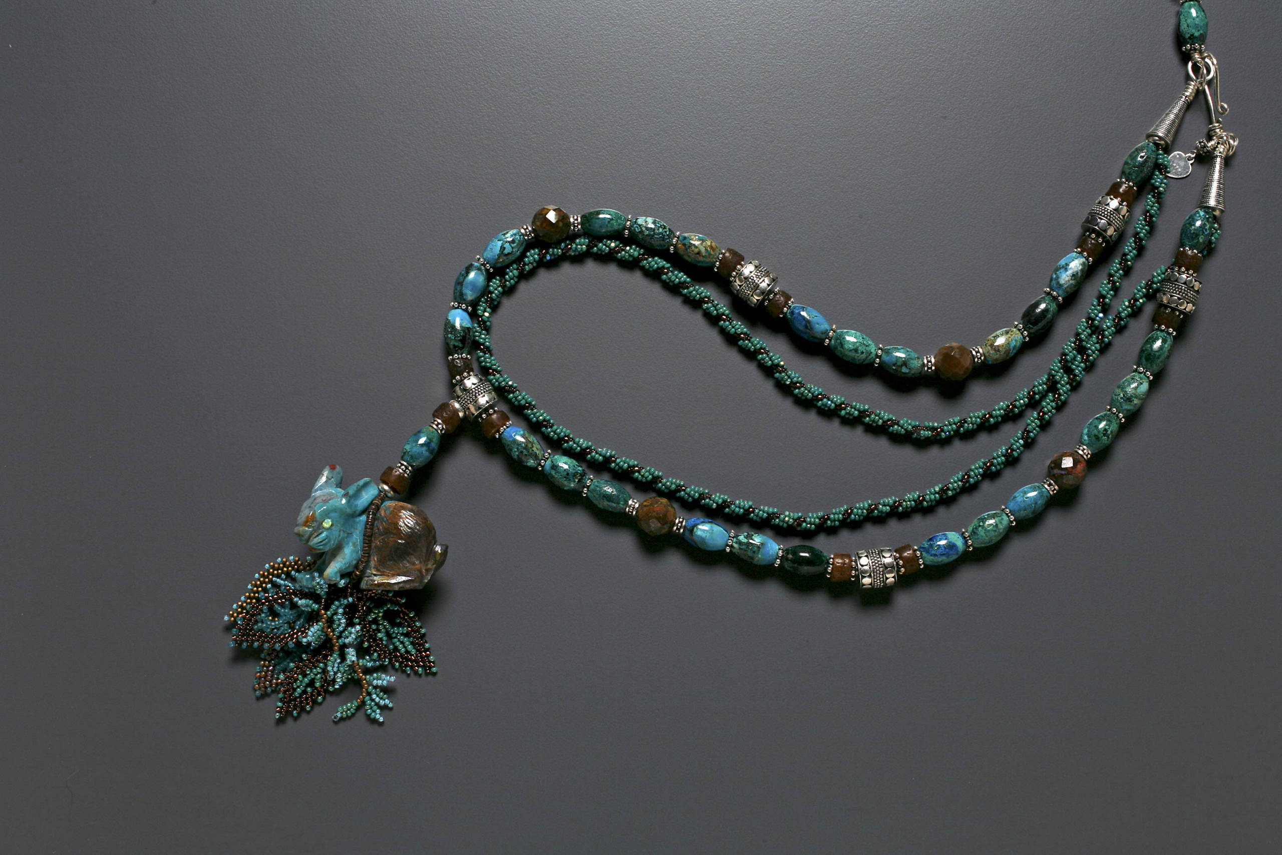 Detail of Watch Bunny Necklace