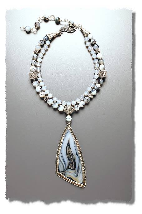 Brazilian Agate Necklace - Mary Hicklin Brazilian Agate Necklace