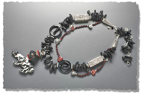 Cougar with Tektites Necklace