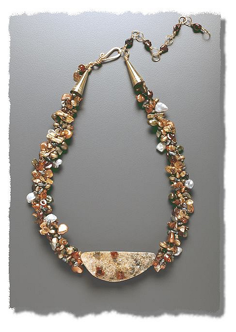 Spessartine Half Moon Necklace - Mary Hicklin Spessartine Half Moon Necklace
