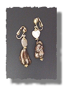 Brown Pearl Earrings