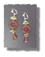 Carnelian and Pearl Earrings Earrings