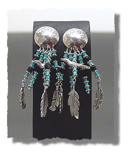 Silver Shield Earrings