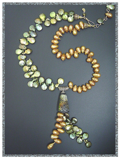 Green and Gold Necklace