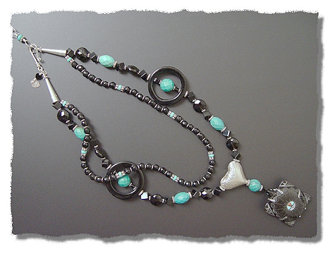 Sunface Turtle Necklace