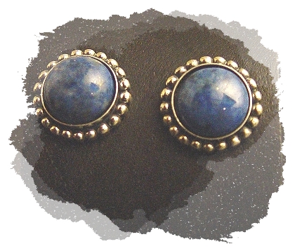 Denim Lapis Earrings