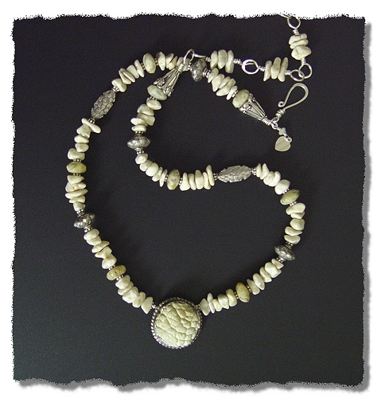 Lizard Skin Agate Necklace