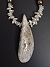 Quartz Geode Necklace Back- Mary Hicklin Quartz Geode Necklace Back