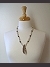 Quartz Geode Necklace on model- Mary Hicklin Quartz Geode Necklace on model