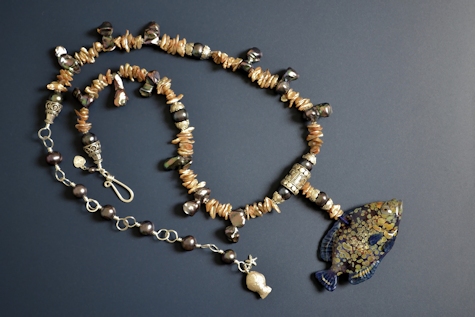 Blue Fish Necklace - Mary Hicklin Blue Fish Necklace