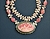 Ruffled Rhodochrosite Necklace Detail