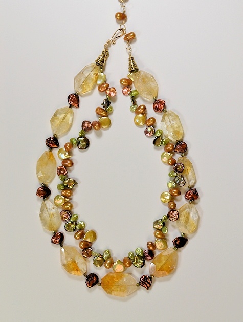 Citrine Crystals Necklace